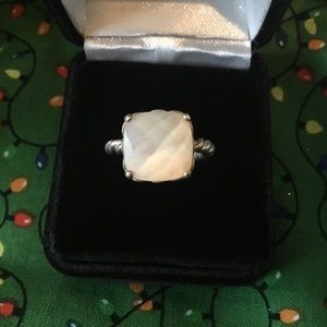Gorgeous Mother Of Pearl Pandora Ring